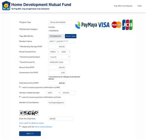 pag ibig online payment facility.